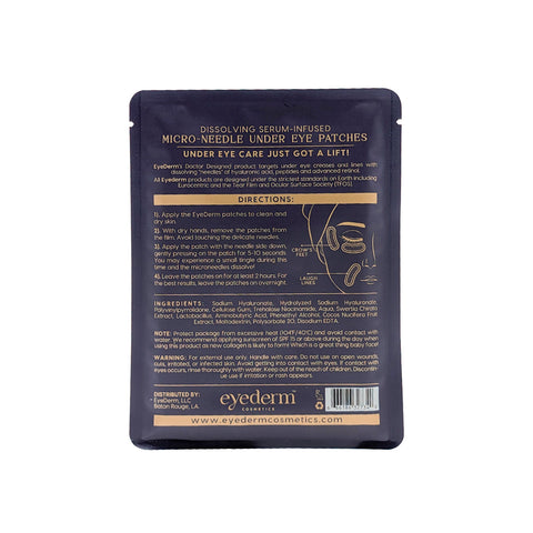 EyeDerm Micro-Needle Under Eye Patches (4 pairs)