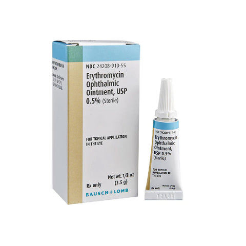 Erythromycin Ophthalmic Ointment 0.5% -  Bausch & Lomb