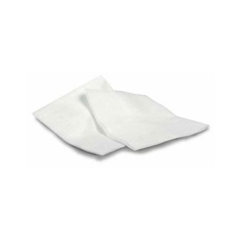 Two MedPharma USA Gauze pads, 4 x 4 and 12-ply sterile, perfect for wound care, overlap on a pristine white background.