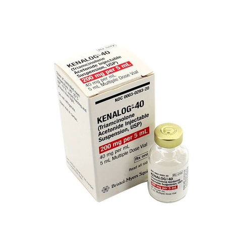 Kenalog¬Æ-10 injectable suspension 10mg/mL 5mL vial by Bristol-Myers Squibb ‚Äì prescription corticosteroid for intra-articular and intralesional administration ‚Äì Vision Rescue.