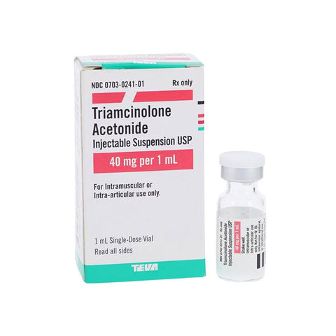 Kenalog Injection Triamcinolone Acetonide Generic, 40mg/1mL - Teva Pharmaceuticals.