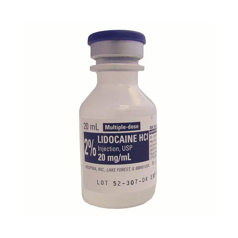 Lidocaine 2% 20mL Injection - BACKORDERED