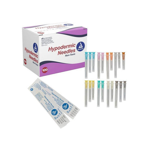 Needles, Hypodermic, Non-Safety. 100/Box - Conventional Economy