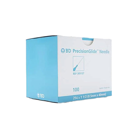 Needles, Disposable- 25g x 1", 100/Box, BD