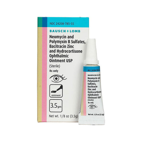 Neomycin Polymyxin B Sulfate Bacitracin Zinc Ophthlamic Ointment 3.5g - Bausch and Lomb