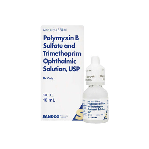 Polytrim, Polymyxin B Sulfate, Trimethoprim | 0.1%, 10mL | Sandoz
