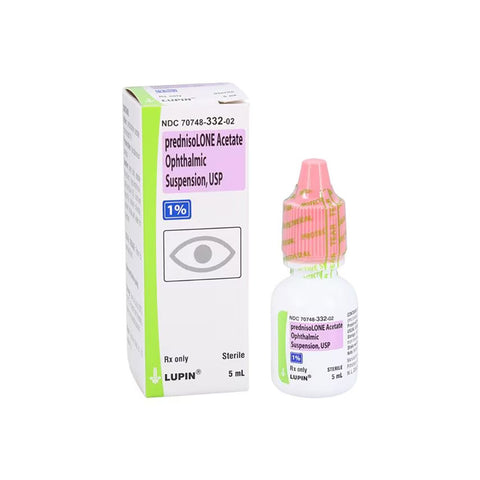 Prednisolone Acetate 1% Drops 5mL - Lupin