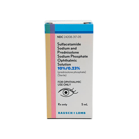 Sulfacetamide Sodium / Prednisolone Sodium 10%/0.23% 5mL