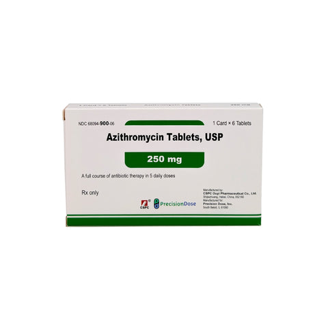 Azithromycin 250mg Tabs [Z-PACK] 6/Pack