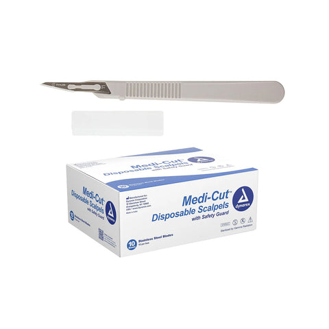 #11 Scalpel, Disposable, 10/Box | Dynarex