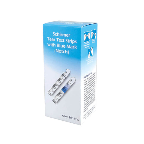 Schirmer Tear Test Strips, with Blue Mark, 100/Box