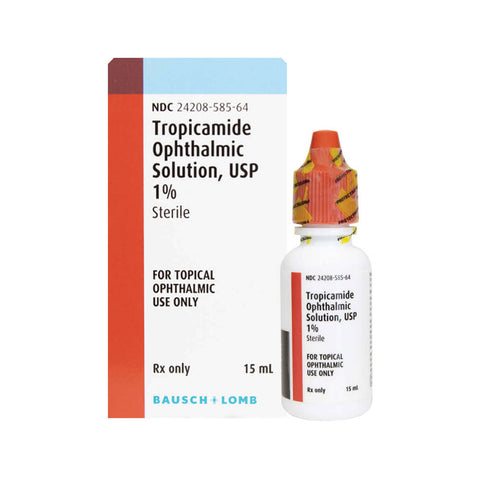 Tropicamide Eye Drops 1% 15mL  - Bausch & Lomb