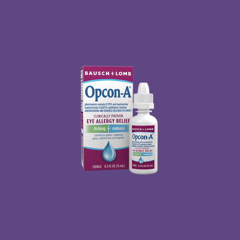 Bausch & Lomb Opcon-A Eye Drops for Allergy Relief (15mL)