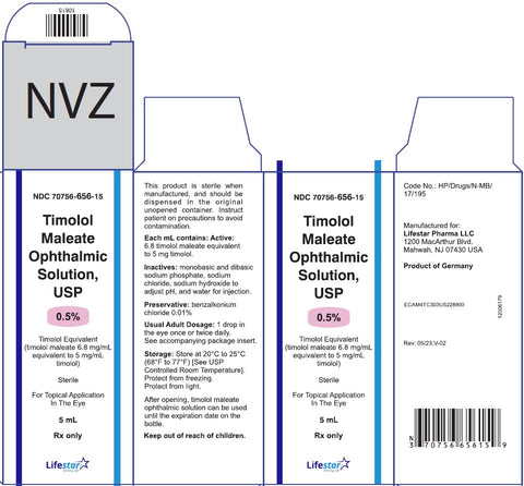 Timolol, 0.5%, 5mL - Lifestar