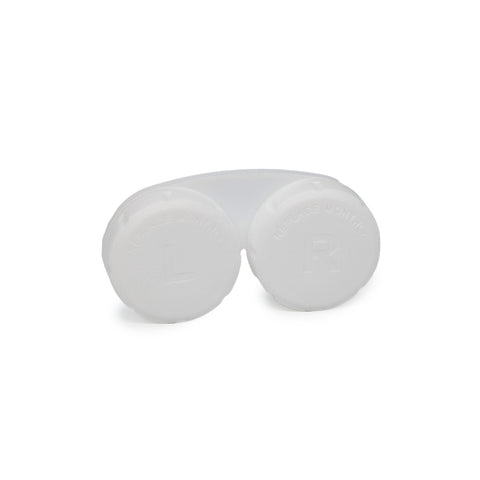 Contact Cases, Screw top, White, 50/Bag