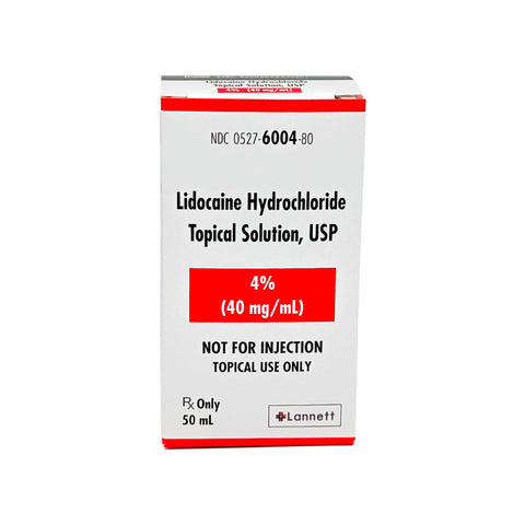 Lidocaine 4% Topical Solution, 50mL | Lannett