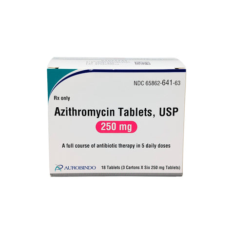 Azithromycin [ZITHROMAX] 250MG 18/Pack
