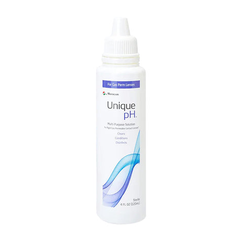 Unique pH Multipurpose Solution for Gas Permeable Contact Lenses 4 fl oz (120ml) + Case