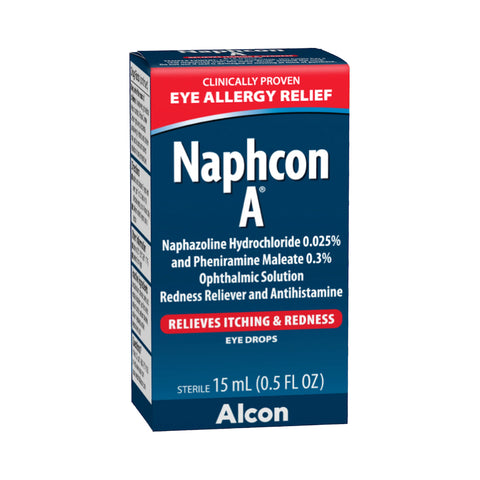 Naphcon A Redness Reliever Eye Drops with $3 Coupon (15mL)