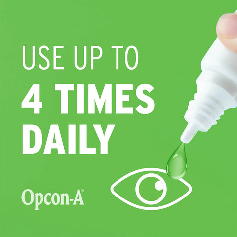 Bausch & Lomb Opcon-A Eye Drops for Allergy Relief (15mL)