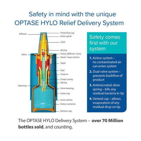 Optase Hylo Relief Preservative-Free Eye Drops (300 Drops)