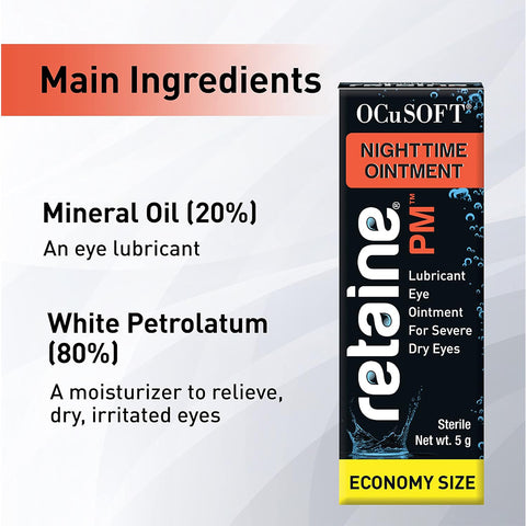 Ocusoft Retaine PM Nighttime Ointment Economy Size 5g