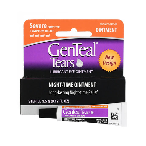 GenTeal Tears Night-Time Ointment Severe Dry Eye Symptom Relief (3.5g tube)