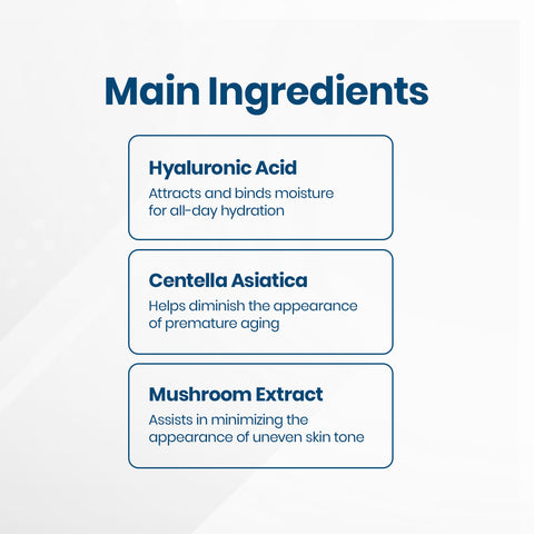 The iS Clinical Hydra-Cool Serum for Hydrating and Clearing Skin (15mL or 0.5 oz) by iS Clinical contains Hyaluronic Acid that binds moisture, Centella Asiatica to reduce premature aging, and Mushroom Extract with antioxidants to improve skin tone.