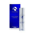 A silver bottle of iS Clinical Moisturizing Complex for Face and Neck (50g/1.7oz), rich in hydrating antioxidants, stands by its blue and white box labeled as skincare with Innovative Skincare prominently at the bottom.