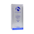 IS Clinical Extreme Protect SPF 30 sunscreen, in a silver box, features a blue logo and text indicating it is a broad-spectrum and moisturizing cream infused with antioxidants. Packaging highlights Innovative Skincare at the bottom. Net weight: 100g / 3.5 oz.