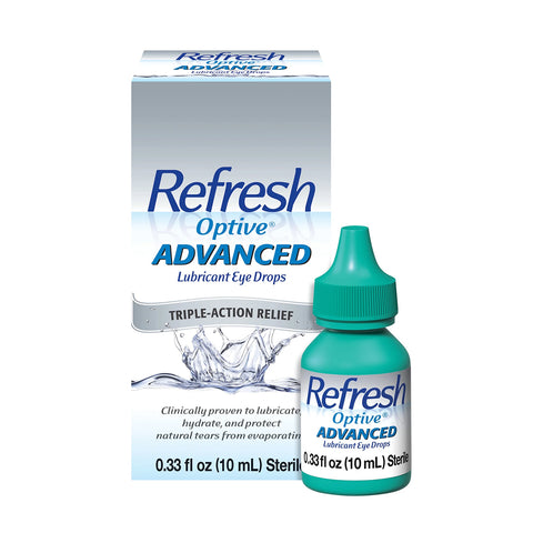 Refresh Optive Advanced Eye Drops (10 mL Bottle)