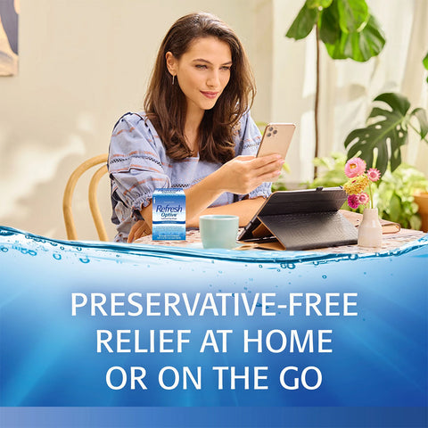 Refresh Optive Lubricant Preservative Free Eye Drops (30 vials)