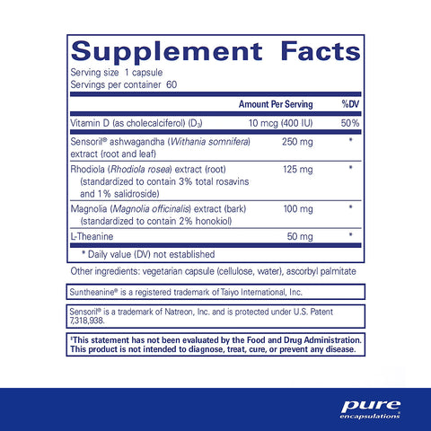 Pure Encapsulations Cortisol Calm