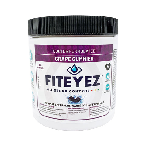 FitEyez, Eye Fitness Gummies, Multivitamin (Grape 60ct) 1-2 Month Supply