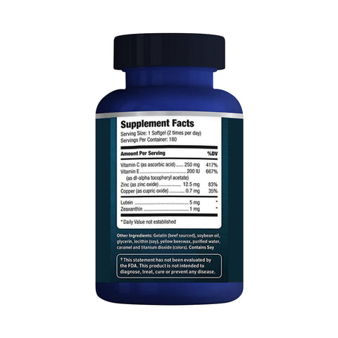 Focus Select Supplement - AREDS2 formula for Macular Degeneration (60ct. 30 Day Supply)