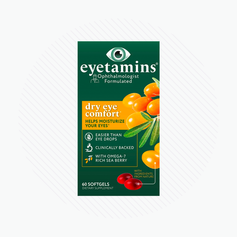 Eyetamins Dry Eye Comfort: Natural Supplements for Dry Eyes 60ct