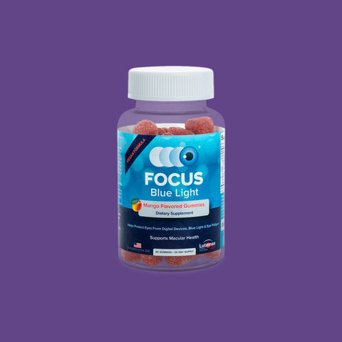 Focus Blue Light Mango Flavored Gummies (60ct, 1 Month Supply)