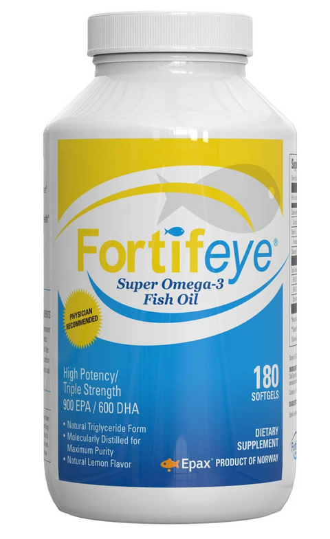 Fortifeye Super Omega-3 Fish Oil (180ct 3 Month Supply)