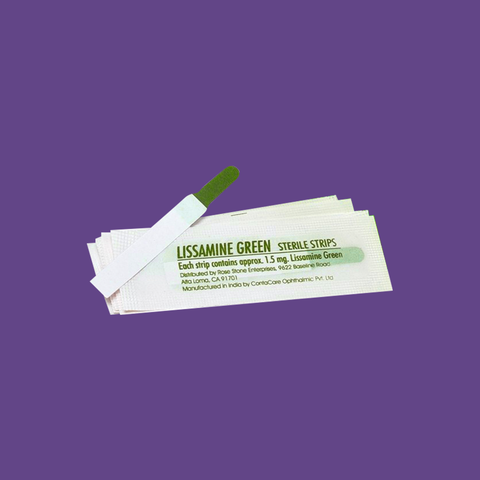 Green Glo Lissamine Green Ophthalmic Strips