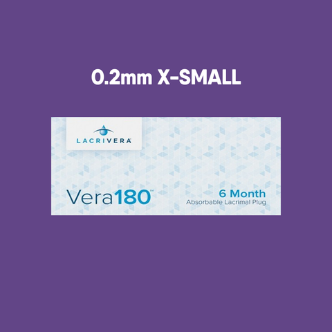 Lacrivera Vera180 Synthetic Absorbable Lacrimal 180 Day Plugs (10 Pairs)