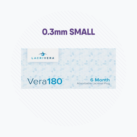 Lacrivera Vera180 Synthetic Absorbable Lacrimal 180 Day Plugs (10 Pairs)