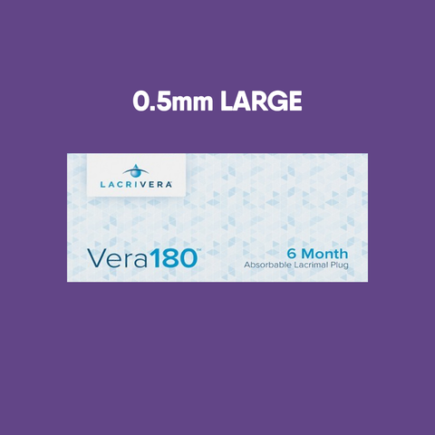 Lacrivera Vera180 Synthetic Absorbable Lacrimal 180 Day Plugs (10 Pairs)