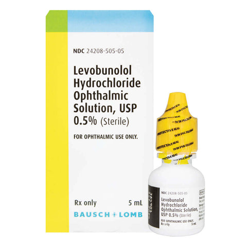 Levobunolol hcl Ophthalmic Solution 0.5%, 5mL - Bausch