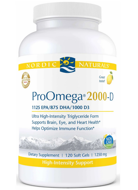 Nordic Naturals ProOmega-D Lemon Flavor (120ct)