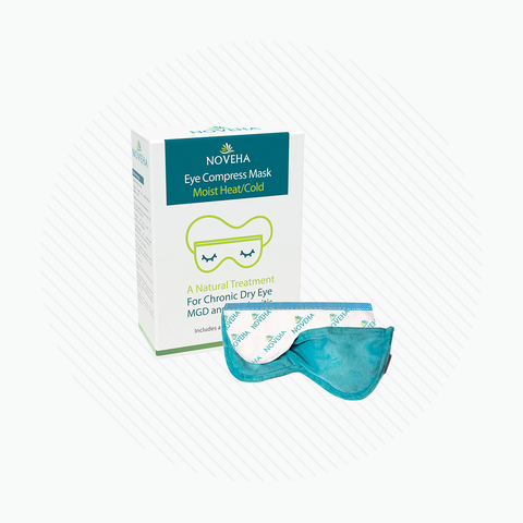 Noveha Dry Eye Mask with Washable Cover, Microwavable (Dual-Eye)