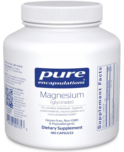 Pure Encapsulations Magnesium (Glycinate) 180ct (2-6 month supply)