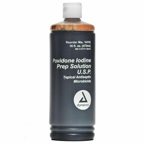 Povidine Iodine Prep Solution, 10% 16oz