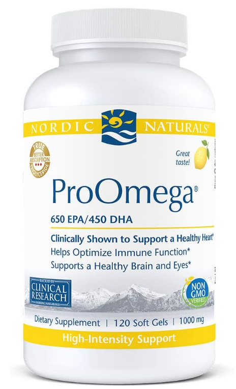 Nordic Naturals ProOmega, Lemon Flavor, Omega Supplement (3 Sizes)