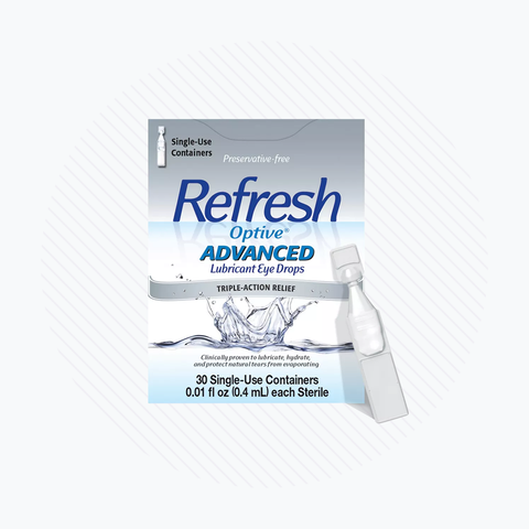 Refresh Optive Advanced Lubricant Eye Drops (30 Vials)