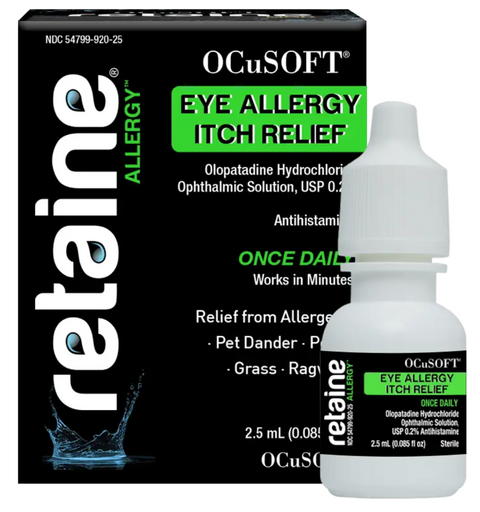 Ocusoft Retaine Allergy Once Daily for Eye Itch Relief (2.5mL)